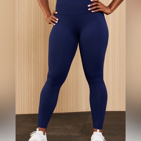 Fabletics Boost PowerHold® High-Waisted 7/8 Legging - Deep Navy/Multi - Medium - Picture 4 of 12